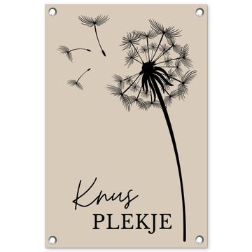 Tuinposter - Knus Plekje met Paardenbloem