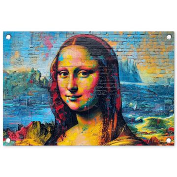 Tuinposter - Kleurrijke Mona Lisa