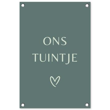 Tuinposter - Ons tuintje