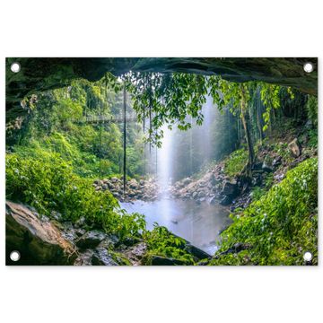 Tuinposter - Verborgen Waterval